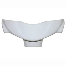 CARENAGE/COUVRE GUIDON SCOOT ADAPTABLE MBK 50 OVETTO 2008>2010 YAMAHA 50 NEOS 2008>2010 BLANC BRILLANT  -P2R-