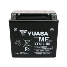 BATTERY 12V 12 Ah YTX14-BS YUASA - MAINTENANCE FREE+ ACID PACK "PIAGGIO GENUINE PART"   -638733-