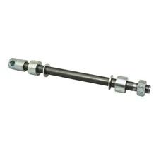 WHEEL AXLE FOR MOPED Ø 12x100 Lg 213mm - REAR -  COMPLETE FOR LELEU  -SELECTION P2R-