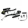 BRAKE CALIPER- FOR MTB/URBAN BIKE- V-BRAKE ALUMINIUM SUNRACE BLACK - FRONT 110MM ELBOW 90°