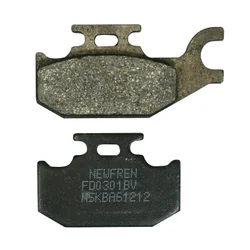 BRAKE PADS NEWFREN FOR SUZUKI 125 BURGMAN 2007> Rear 125 SIXTEEN 2008>2011 Rear  (L 82mm-62mm - H 41mm - thk 9.5mm)  (FD0301BV)  (OFF ROAD ORGANIC)
