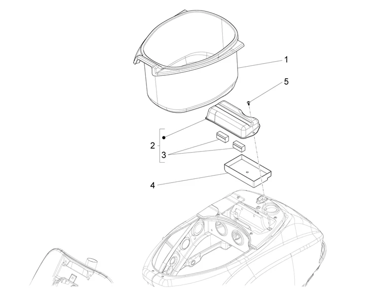 Logement casque - Dessous de selle