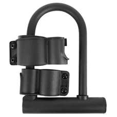 ANTIVOL VELO / TROTTINETTE U DIAM 13mm 142mm NOIR LIVRE AVEC 2 CLES/SUPPORT
