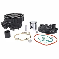 COMPLETE CYLINDER KIT FOR 50cc MOTORBIKE DR CAST IRON FOR MINARELLI 50 AM6/MBK 50 X-POWER, X-LIMIT/YAMAHA 50 TZR, DTR/PEUGEOT 50 XPS/RIEJU 50 RS1/BETA 50 RR/APRILIA 50 RS 1995>2005
