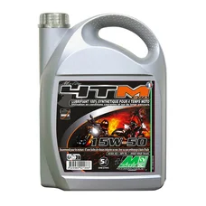 OIL FOR 4 STROKE ENGINE MINERVA - 4TM EVO SYNTHETIC 15W50  (5Lt) (100% MADE IN FRANCE)