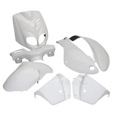 FAIRINGS/BODY PARTS FOR SCOOT  PEUGEOT 50 TKR, TREKKER 2007> WHITE GLOSS  (7 PARTS KIT )