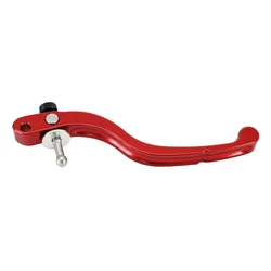 LEVIER DE FREIN 50 A BOITE ADAPTABLE DERBI/RIEJU/BETA 50CC POUR MAITRE CYLINDRE RADIAL ALUMINIUM CNC ANODISE ROUGE  -REPLAY-