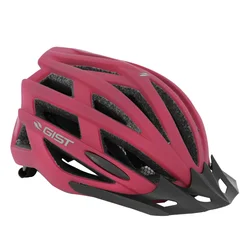 CASQUE VELO ADULTE GIST E-BIKE PLANET ONE PLUS URBAN ROSE MAT IN-MOLD TAILLE 52-58 REGLAGE MOLETTE 212 g - ECLAIRAGE INTEGRE
