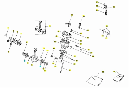 Arbre moteur - Cylindre