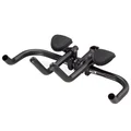 TT BAR ENDS Ø 31,8-25,8 -ALUMINIUM- BLACK MATT "HIGH" WITH ARMS REST 475grs