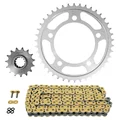 KIT CHAINE ADAPTABLE HONDA 650 CB F 2015>2016, 650 CB FA ABS 2014>2019  525  15x42  (DIAM COURONNE 112/138/12.25)  (DEMULTIPLICATION ORIGINE)  -AFAM-