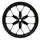 FRONT WHEEL  3,5''X17'' BLACK "PIAGGIO GENUINE PART" APRILIA 750-1200 DORSODURO, 1000 RSV-2, RSV-4, 750 SHIVER  -AP8128228-