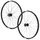 ROUES VTT DISQUE 29" FIR GALAXIUM E.BIKE DISQUE 6 TROUS NOIR CASSETTE SHIMANO SH 12/11/10/9V AXE TRAVERSANT 15/110 ET 12/148 HAUTEUR/PROFIL 21 mm (PAIRE) - TUBELESS READY VAE