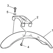 Carrosserie av. - Garde-boue AV
