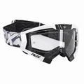 MASQUE/LUNETTES CROSS ADX MX NOIR/BLANC ECRAN TRANSPARENT ANTI-RAYURES (HOMOLOGUE EN1938) (+ LIVRE AVEC ECRAN MIROIR)