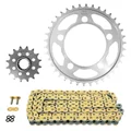 KIT CHAINE ADAPTABLE KTM 990 SUPER DUKE 2005>2012, R SUPER DUKE R 2007>2013  525  16x38  (DIAM COURONNE 101/124/14.25)  (DEMULTIPLICATION ORIGINE)  -AFAM-