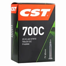 CHAMBRE A AIR VELO 700 x 25-32 CST VALVE PRESTA NOIR 60 mm