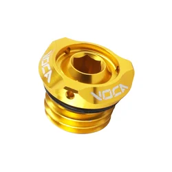 BOUCHON D'HUILE 50 A BOITE VOCA EVO V2 MINARELLI 50 AM6/RIEJU 50 MRT, SMX/YAMAHA 50 TZR, DTR/PEUGEOT 50 XPS, XR6/BETA 50 RR/SHERCO 50 SM-R, SE-R ALU CNC OR