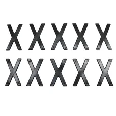 LETTRE PLAQUE TIFLEX  MOTO/SCOOTER 45mm  X  (VENDU PAR 10)