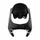 FRONT FAIRING FOR SCOOT  PEUGEOT 50 VIVACITY 3 - 2008> GLOSS BLACK (LOWER)  -P2R-