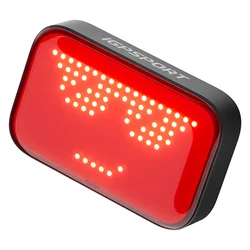 ECLAIRAGE VELO USB ARRIERE LED iGPSPORT ET6 - CONNEXION DIRECTE AU (VISIBLE A KM) AUTONOMIE HEURES AVEC CAPTEUR DE FREINAGE