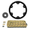 CHAIN AND SPROCKET KIT FOR TRIUMPH 900 TIGER GT/RALLY/PRO 2021>  525  16x50  (Ø SPROCKET  167/190/8.5)  (OEM SPECIFICATIONS)  -AFAM-