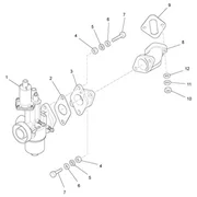 Carburateur complet - Raccord d'admission