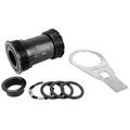 CUVETTE INTEGRE BOITIER FILETE VTT/ROUTE T47 BLACKBEARING (BOITE DE 86/92) ANGLAIS / BSC / 1,37x24 AXE 24mm ET 24/22mm (ADAPTATEUR GXP)