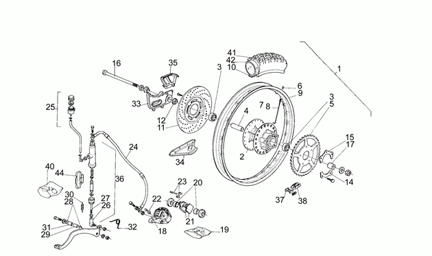 Roue arrière