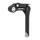 QUILL STEM FOR URBAN BIKE-   ADUSTABLE FOR HANDLEBAR Ø 25.4mm Lg115m black (quill 180mm)  - No tools required - NEWTON ON CARD.