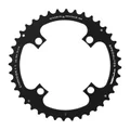 CHAINRING FOR MTB - 4 Arms- DOUBLE/TRIPLE 40T.Ø 104 -OUTER- CHINOOK ALUMINIUM BLACK- TA FOR SHIMANO / SRAM / RACE FACE / FSA 10/11 SPEED-.. COMPATIBLE IN MID POSITION FOR TRIPLE