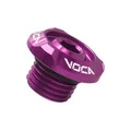 BOUCHON D'HUILE SCOOT VOCA RACING POUR MBK 50 BOOSTER, STUNT, NITRO, OVETTO/YAMAHA 50 BWS, SLIDER, AEROX, NEOS ALU CNC VIOLET (M14x1,50)