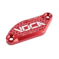 COUVERCLE DE MAITRE CYLINDRE DE FREIN 50 A BOITE VOCA POUR DERBI 50 SENDA DRD 2006>/RIEJU 50 MRT/SHERCO 50 SE-R, SM-R/APRILIA 50 SX, RX ROUGE ALUMINIUM CNC -J.JUAN