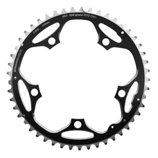 PLATEAU ROUTE 5BRA D.130 STRONGLIGHT 49DTS EXTERIEUR NOIR ALU 7075 TYPE SHIMANO  9/10V.