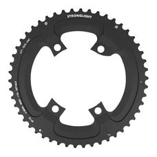 CHAINRING FOR ROAD BIKE- Ø 110 - 4 ARMS- 50T. -OUTER- TYPE SHIMANO ULTEGRA R8000/8050 BLACK CT2 STRONGLIGHT 11 SPEED-. (FOR CHAINRING 34T.)