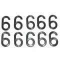 CHIFFRE PLAQUE TIFLEX MOTO/SCOOTER 45mm  6  (VENDU PAR 10)