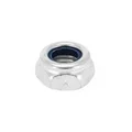 HEX NUT -  NYLSTOP TYPE  M6 GALVANIZED STEEL (SOLD PER 10). -SELECTION P2R-