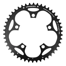 PLATEAU ROUTE 5BRA D.110 STRONGLIGHT DURAL 46DTS EXTERIEUR NOIR TYPE SHIMANO 8/9V.