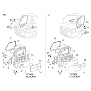 Portières avant - Vitre 
