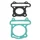 GASKET SET FOR CYLINDER KIT FOR SCOOT 50CC CHINESE 4STROKE- GY6,139QMB/PEUGEOT 50 KISBEE, V-CLIC 4T/KYMCO 50 AGILITY 4T/SYM 50 ORBIT 4T/BAOTIAN 50 BT49QT 4T/NORAUTO 50 RAZZO 4T (2 GASKETS)
