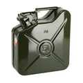 JERRYCAN/BIDON ESSENCE/CARBURANT PRESSOL METAL ARMEE TYPE US VERT  5L  (HOMOLOGUE TUV/EN)