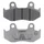 PLAQUETTE DE FREIN NISSIN POUR HONDA CR 125 R, CR 250 R, CR 500 R, XL 125 R, XL 250 R, XL 350 R, XL 600 R, XR 250 R, XR 350 R, XR 500 R, XR 600 R AV (A0210) (SEMI METAL)  -ECE R90-