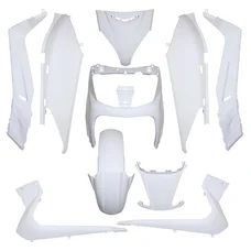 CARROSSERIE/CARENAGE MAXISCOOTER ADAPTABLE YAMAHA 125-250 XMAX 2006>2009 / MBK 125-250 SKYCRUISER 2006>2007 BLANC BRILLANT (KIT 10 PIECES)  -P2R-