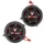 ENGINE COVERS SET (Cluth+alternator)  FOR YAMAHA 700 MT-07 2014>2020 ALU CNC ANODISE BLACK/RED (PAIR)  -AVOC-