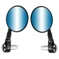 MIRRORS SET - BAR END SIDE MIRROR FOR YAMAHA 700 MT-07 - Auto-dimming / round shaped (PAIR) -AVOC