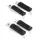 FOOTREST FULL SET (FRONT+REAR) FOR YAMAHA 700 MT-07, 900 MT-09, 600 XJ6, FZ6, 800 FZ8, 1000 FZ1 (ASORIGINAL)  -AVOC-