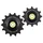 GALET DERAILLEUR TRIPEAK 12-14 DENTS ROULEMENT G5 CERAMIQUE POUR SHIMANO RD91xx/80xx/70xx 12V. NOIR (4 RONDELLES DURACE/4 RONDELLES ULTEGRA ,105) (BLISTER DE 2)