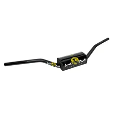 GUIDON 50 A BOITE KRM PRO RIDE OVERSIZE DIAM 28,6mm ALU NOIR/OR AVEC MOUSSE