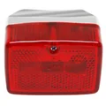TAIL LIGHT FOR MOPED REPLAY RC -RED-/CHROME FOR PEUGEOT 103/MBK 51 *