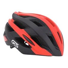 CASQUE VELO ADULTE GES ICON-12 ROUTE NOIR/ROUGE IN-MOLD TAILLE 58-62 FIT-SYSTEM (VENDU EN BOITE) - 21 AERATIONS